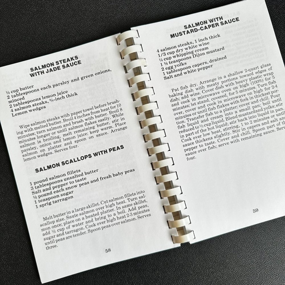 Salmon Recipes from Alaska Cookbook by Cecilia G Nibeck, Rare Blue Cover Edition - Picture 6 of 8